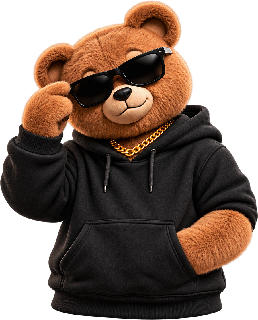 Teddy, la patte sur ses lunettes